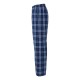 Men's Sparta Blue Plaid Flannel Ski Team Pajama Pants 