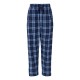 Women's Sparta Blue Plaid Flannel Ski Team Pajama Pants 